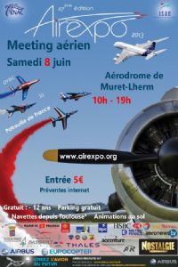 Air Expo, meeting aérien. Le samedi 8 juin 2013 à Lherm. Haute-Garonne. 